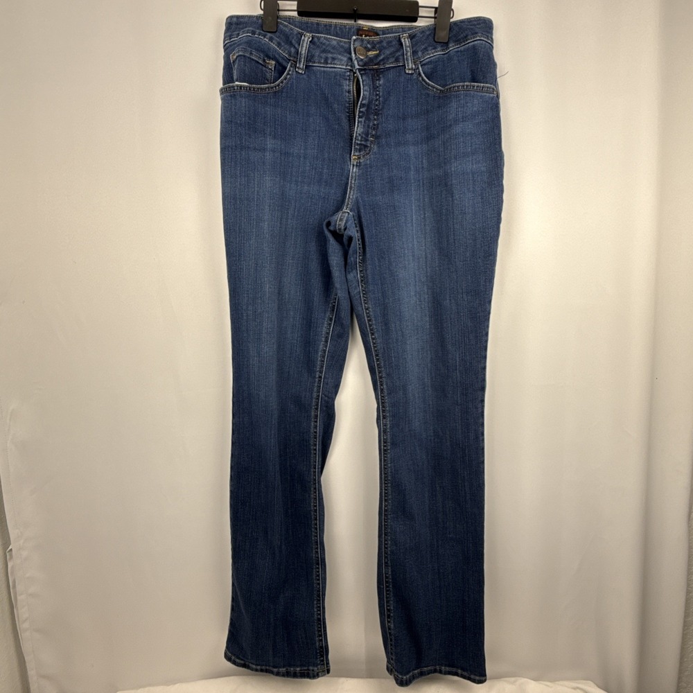 Lee Regular Fit Straight Leg ‎ Womens Blue Jeans Waist 32 Long